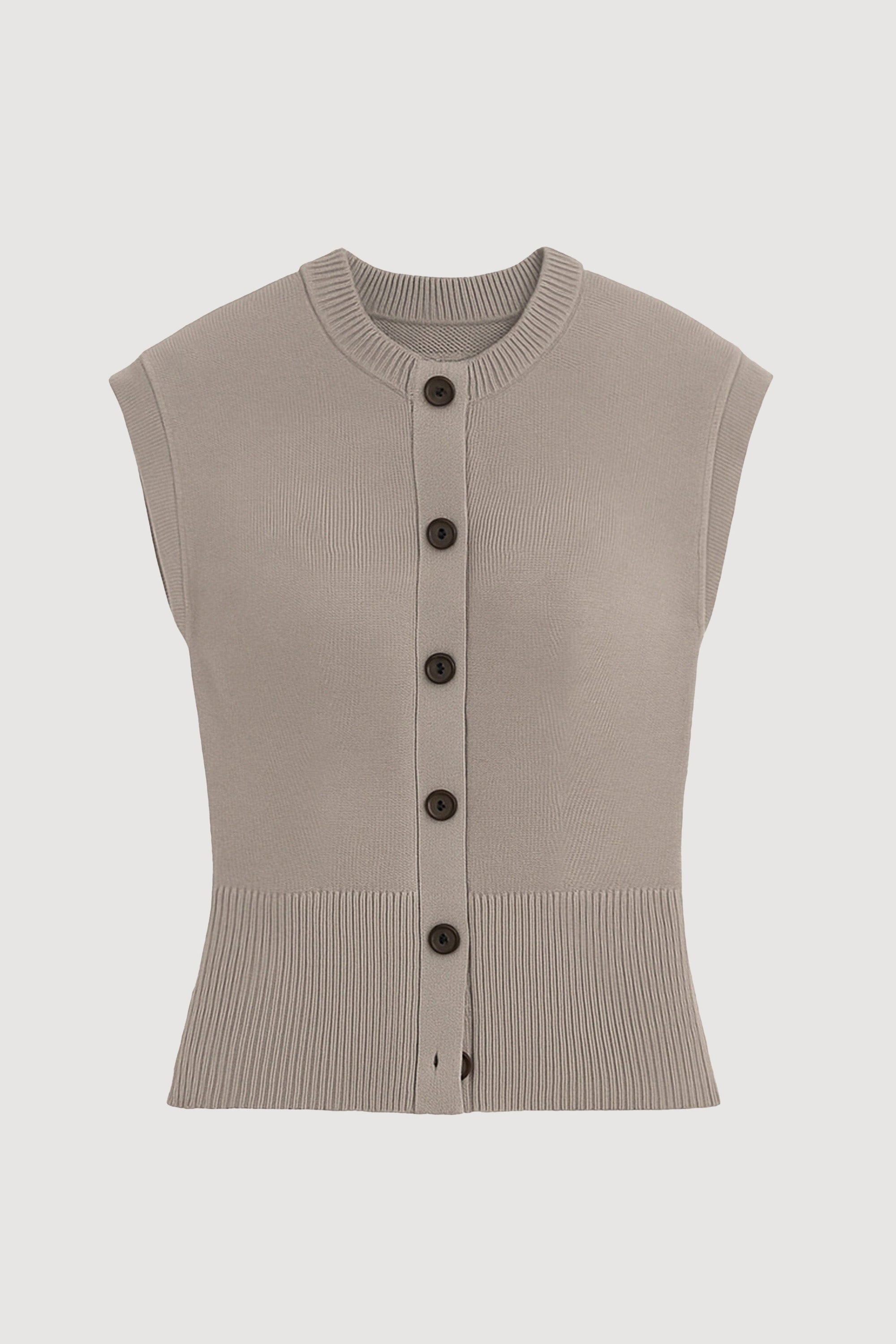 Button Knit Vest
