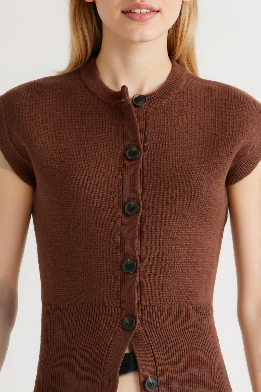 Button Knit Vest