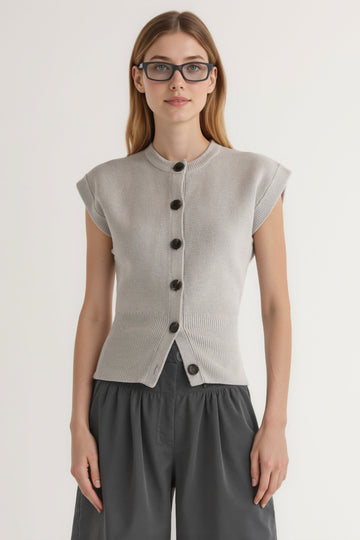 Button Knit Vest