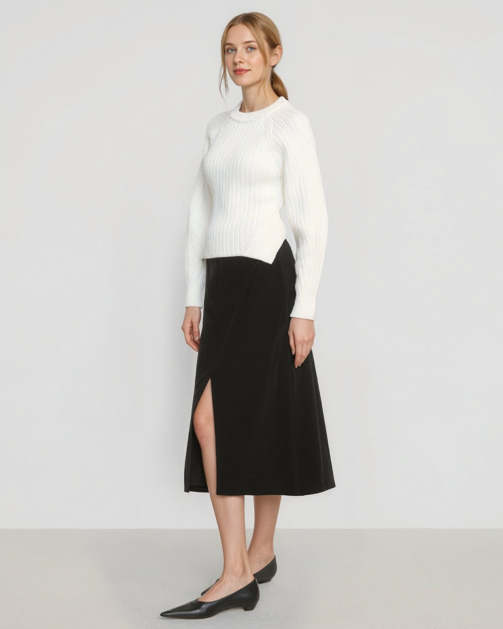 Elara Organic Cotton Cropped Sweater