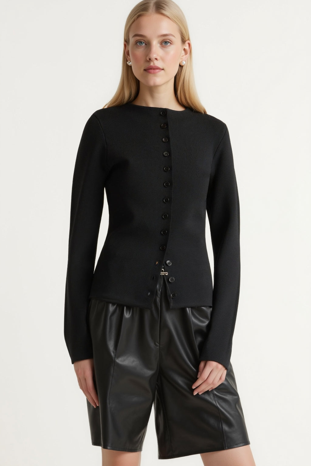 Liora Milano-Stitch Button Sweater