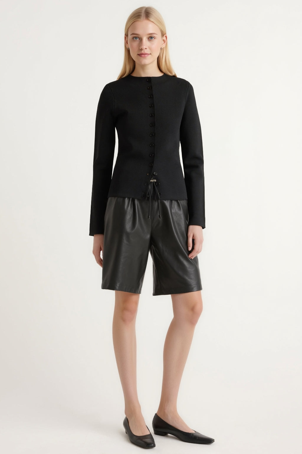 Liora Milano-Stitch Button Sweater