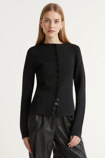 Liora Milano-Stitch Button Sweater