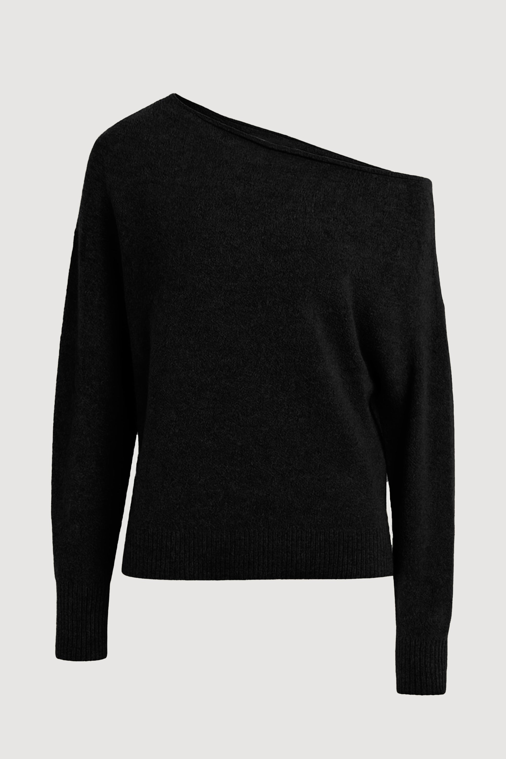 Off-Shoulder Knit Sweater